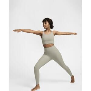 Nike Zenvy Rib Women’s High-Waisted 7/8 Leggings in Green, size M, NWT